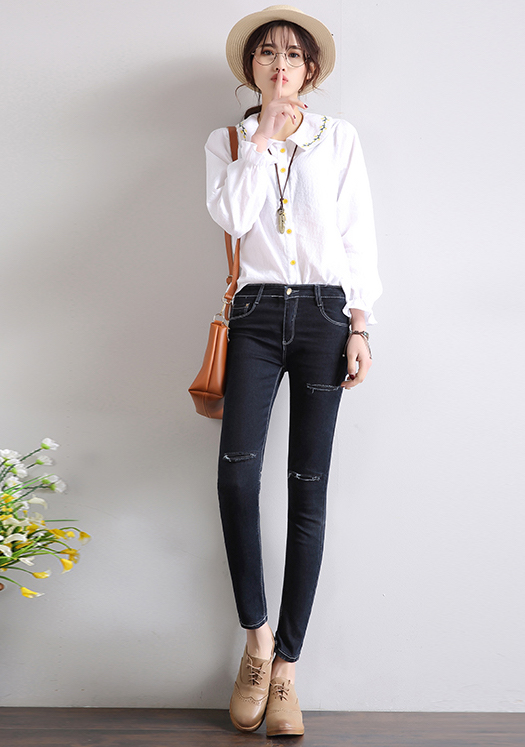 ZL755 Fashion Denim Pant Black