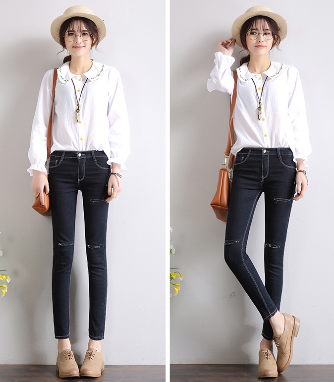 ZL755 Fashion Denim Pant Black