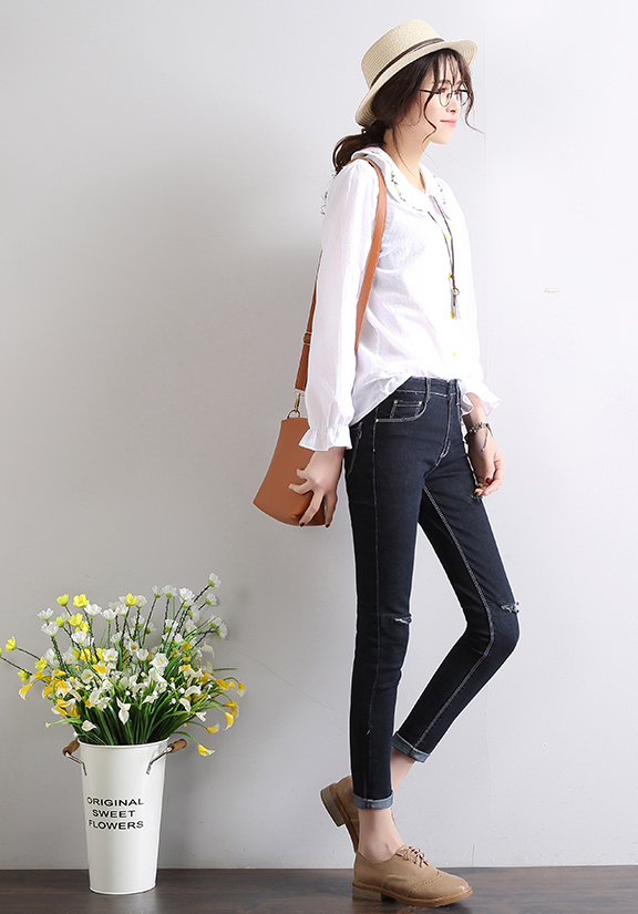 ZL755 Fashion Denim Pant Black