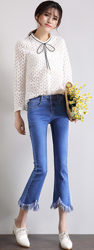 ZL756 Stylish Denim Pant Blue