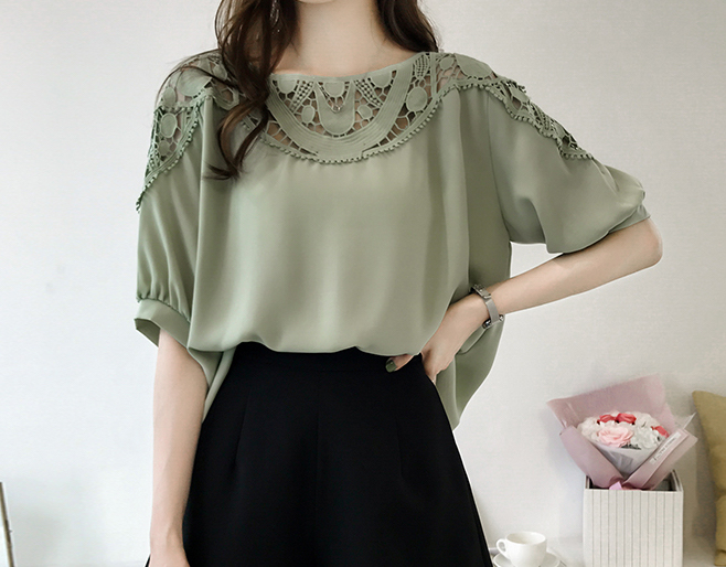 ZL757 Charming Blouse Green