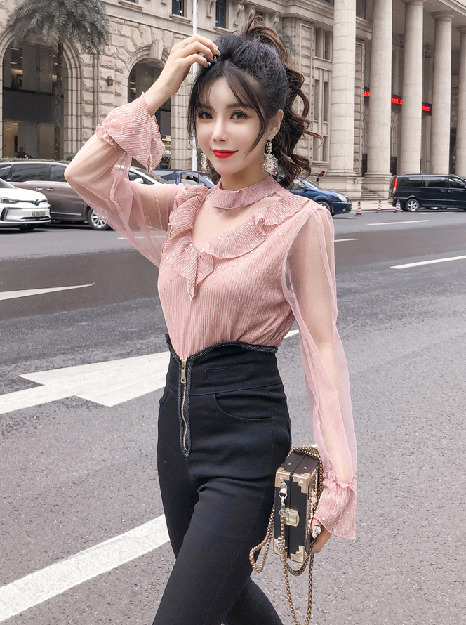 ZL760 Trendy Blouse Pink