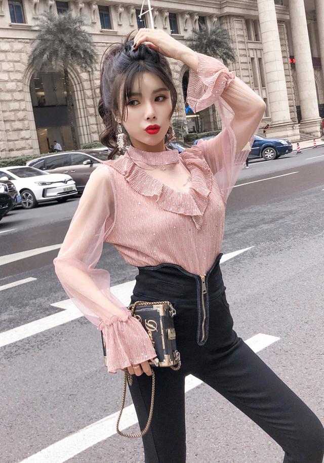 ZL760 Trendy Blouse Pink
