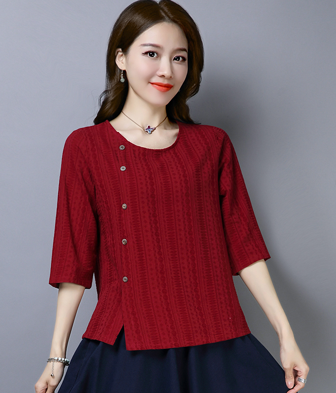 ZL765 Fashion Blouse Maroon