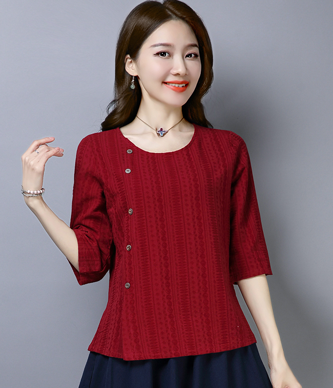 ZL765 Fashion Blouse Maroon