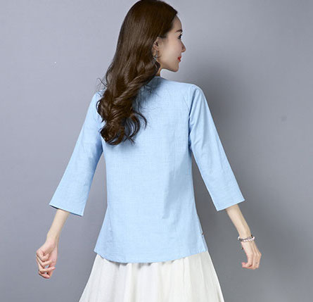ZL766 Lovely Blouse Blue