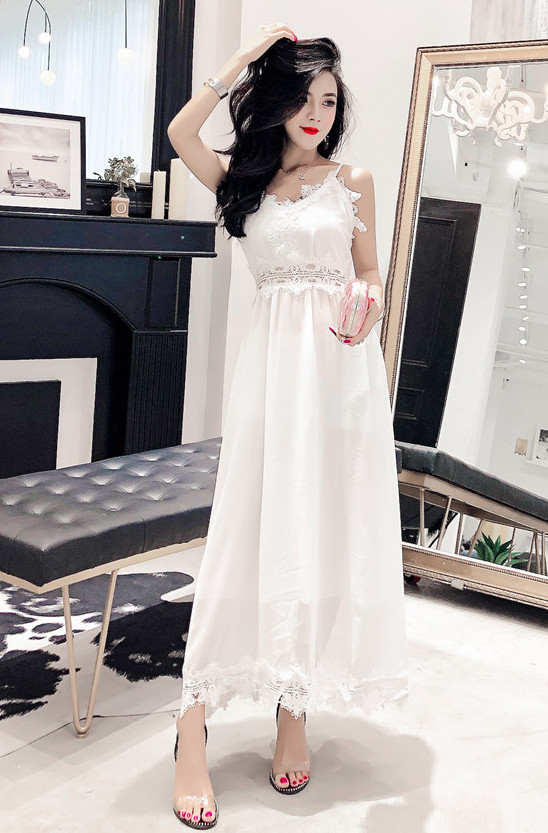 ZL767 Pretty Dress White
