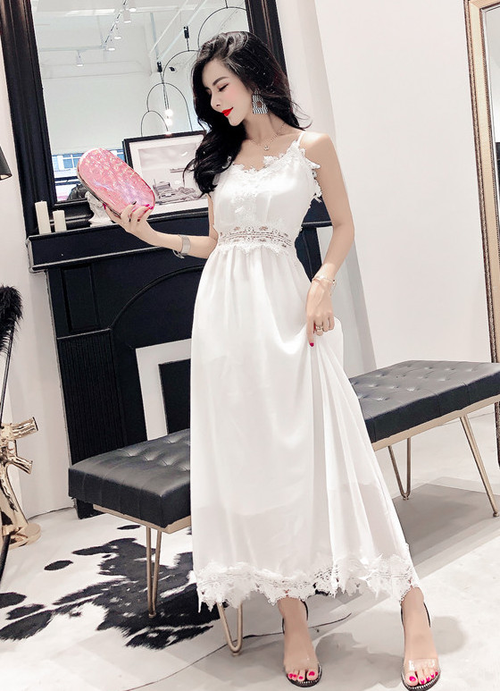 ZL767 Pretty Dress White