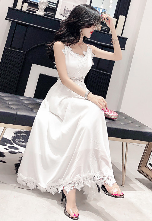 ZL767 Pretty Dress White
