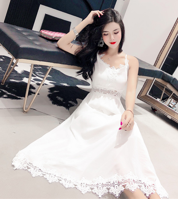 ZL767 Pretty Dress White