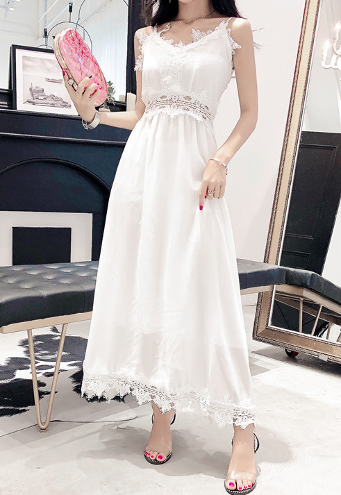ZL767 Pretty Dress White