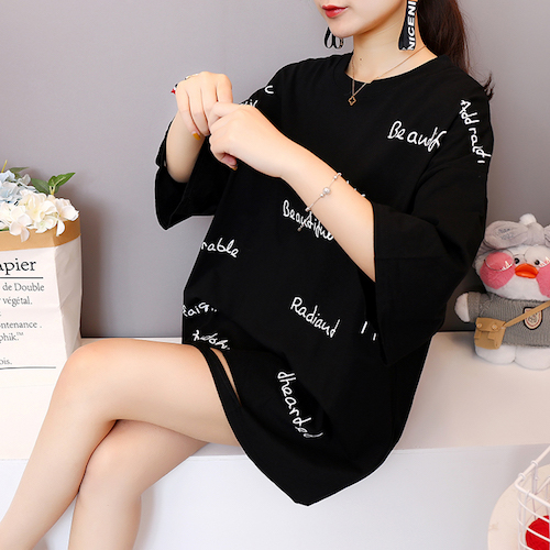 ZL768 Trendy Oversize Top Black