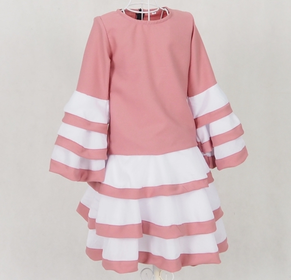 SW5162 Fashion Girl's Jubah Pink