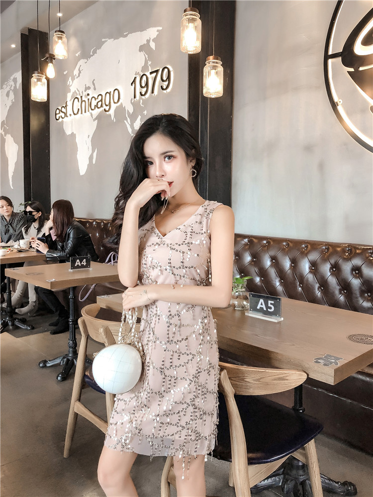 FF-163 Stylish Dress Almond