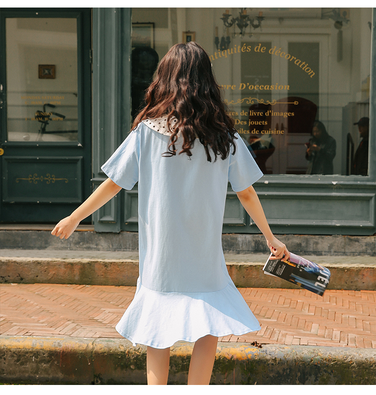 FF-174 Sweet Ribbon Dress Blue