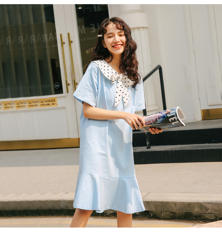 FF-174 Sweet Ribbon Dress Blue