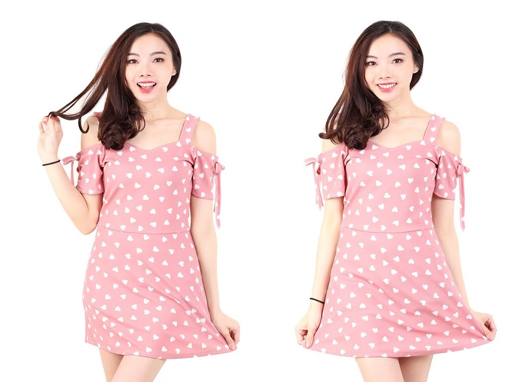QA-531 Sweet Love Mini Dress Pink