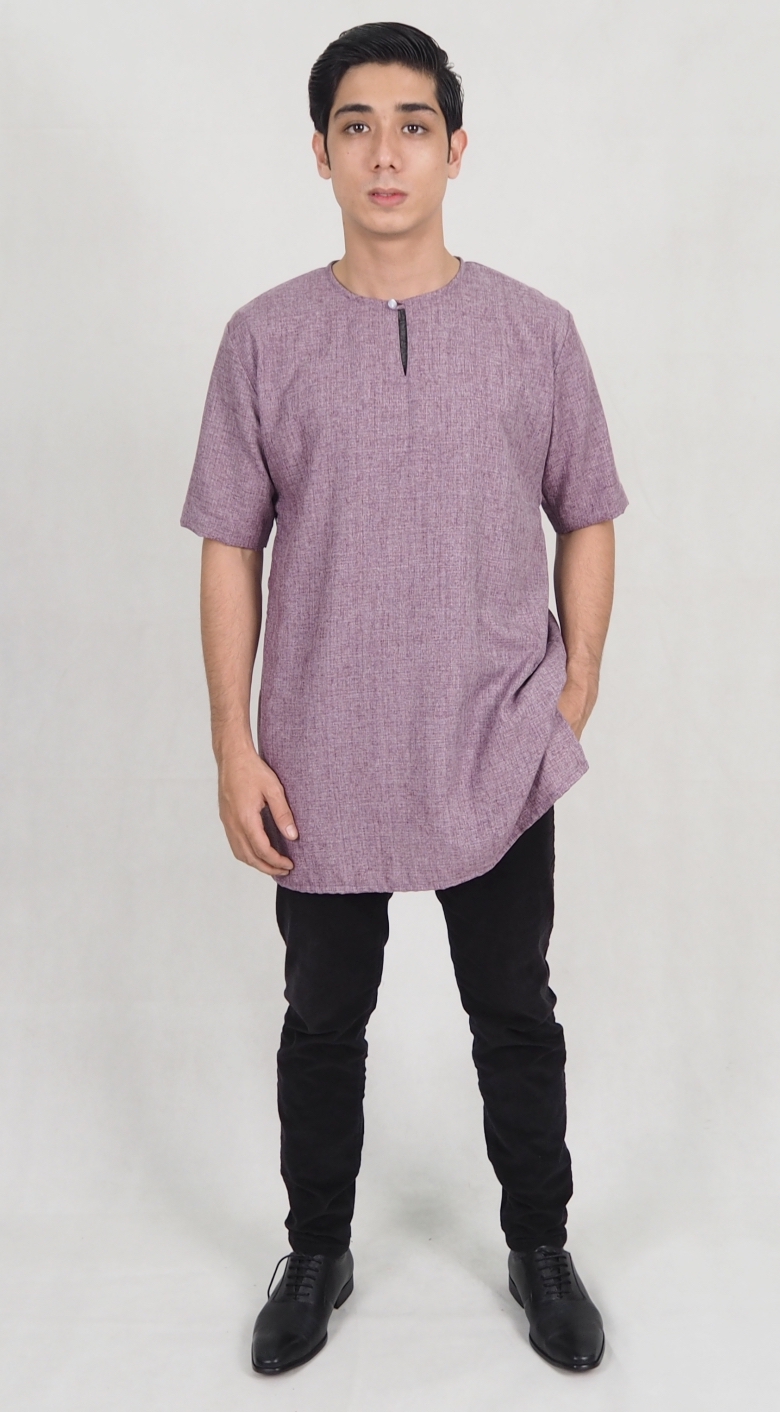 SW5163 Casual Men's Top Purple