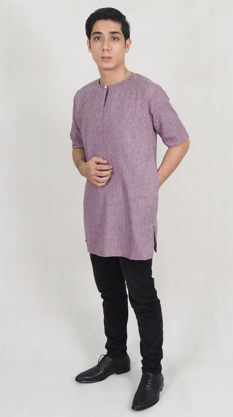 SW5163 Casual Men's Top Purple