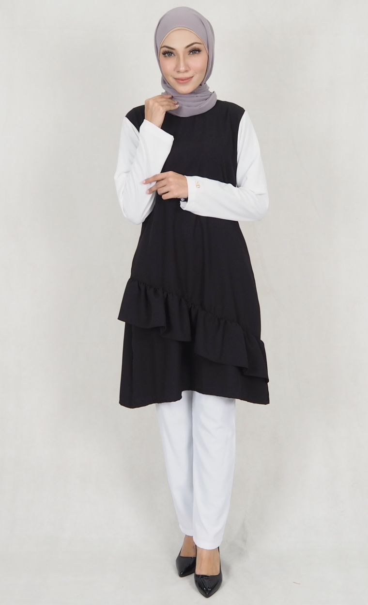 SW5174 Trendy Blouse Black