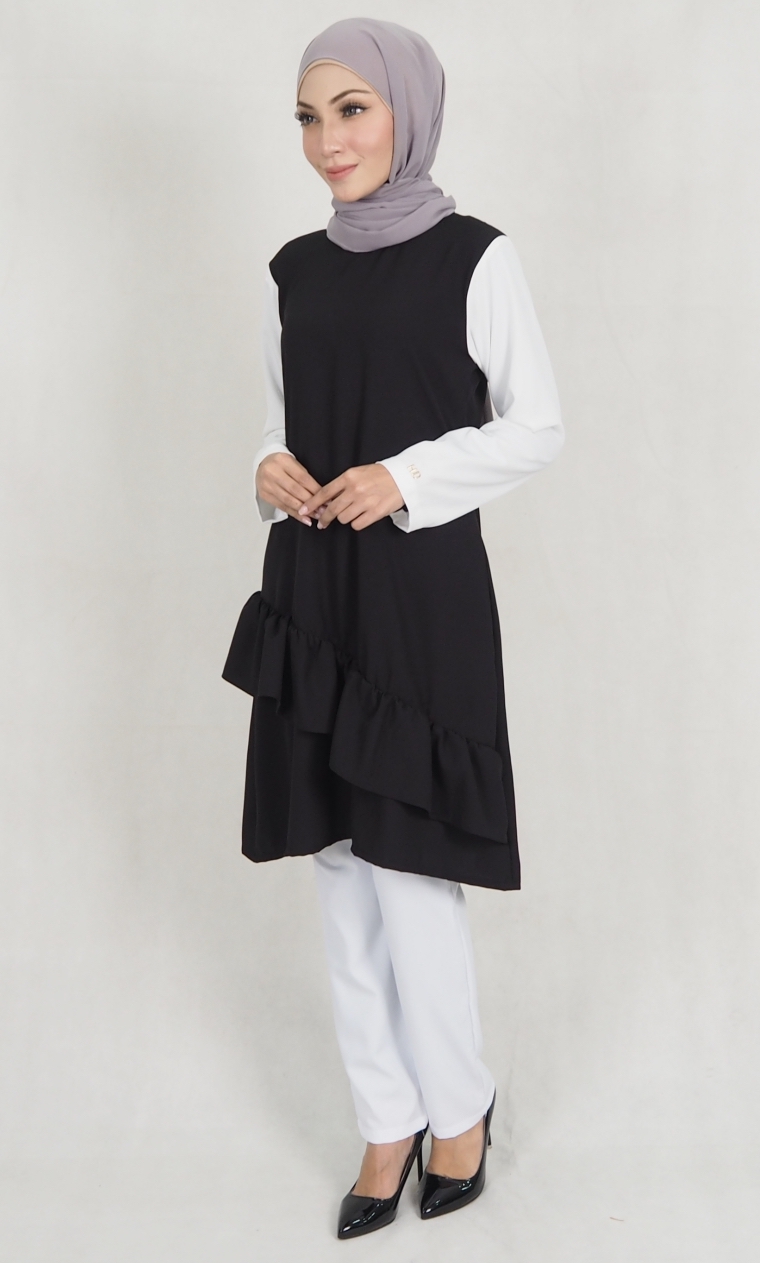 SW5174 Trendy Blouse Black