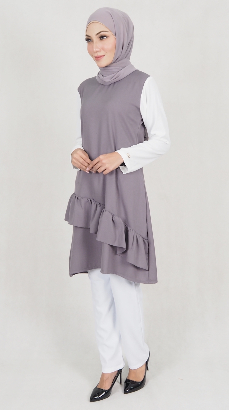 SW5174 Trendy Blouse Grey