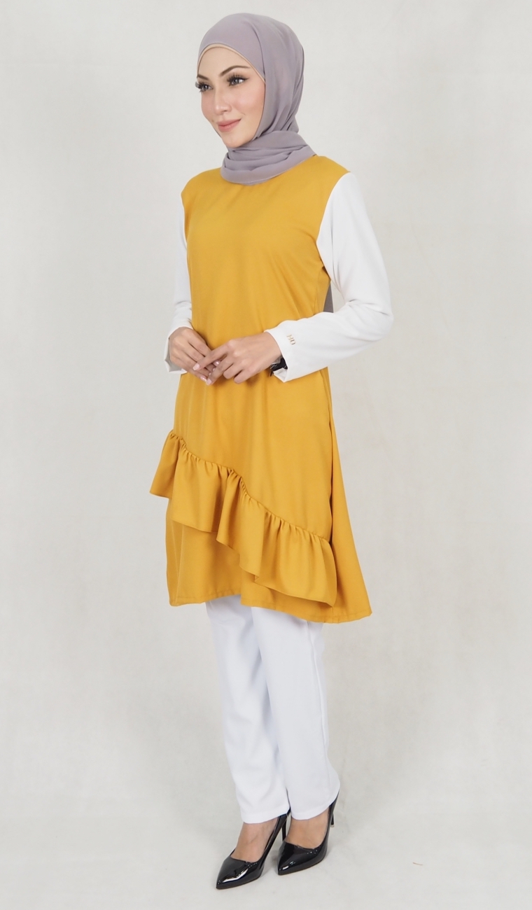 SW5174 Trendy Blouse Mustard