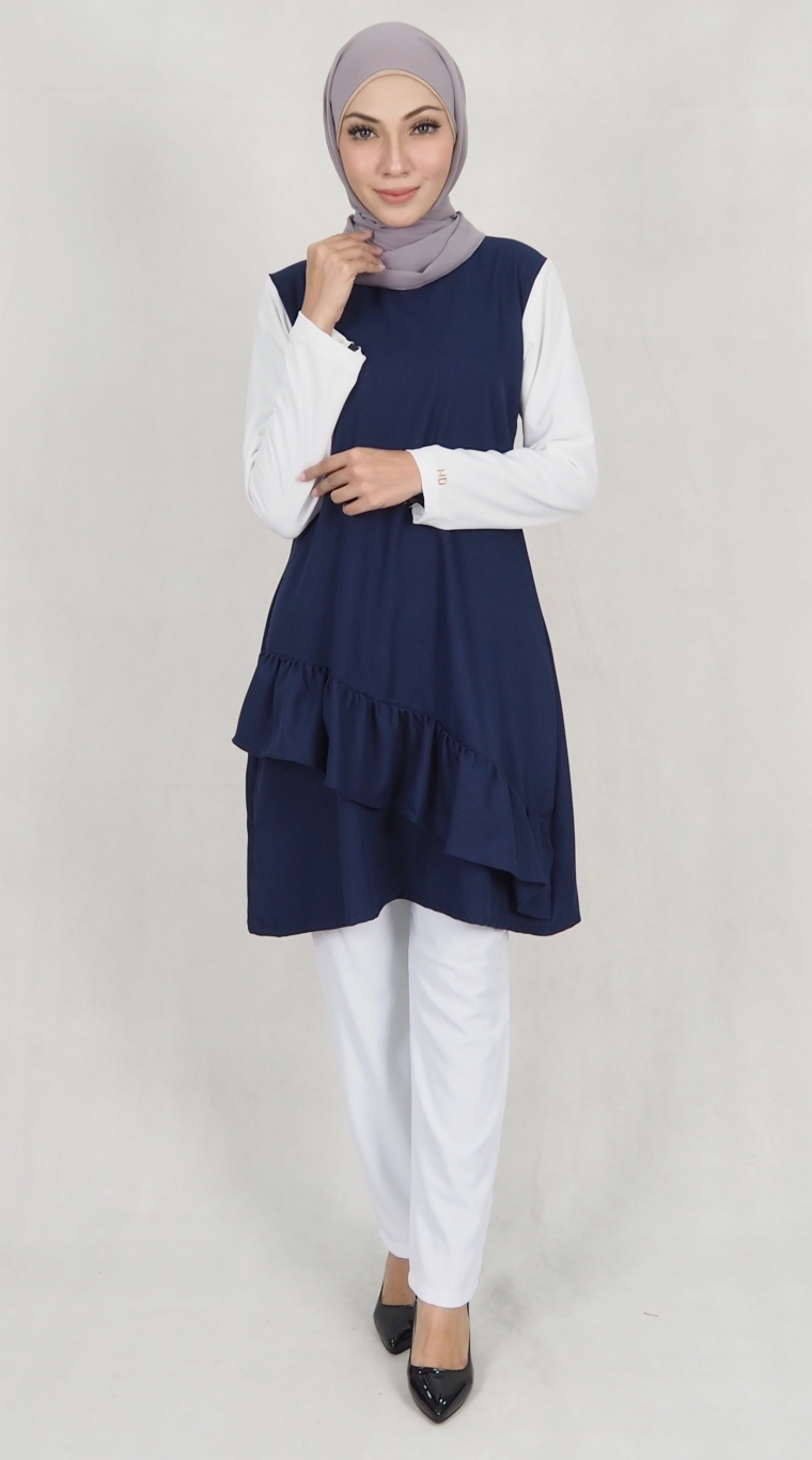 SW5174 Trendy Blouse Navy