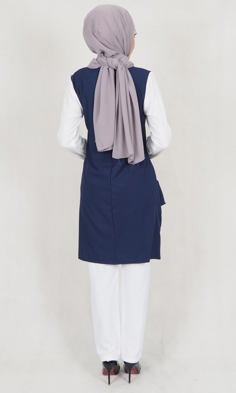 SW5174 Trendy Blouse Navy