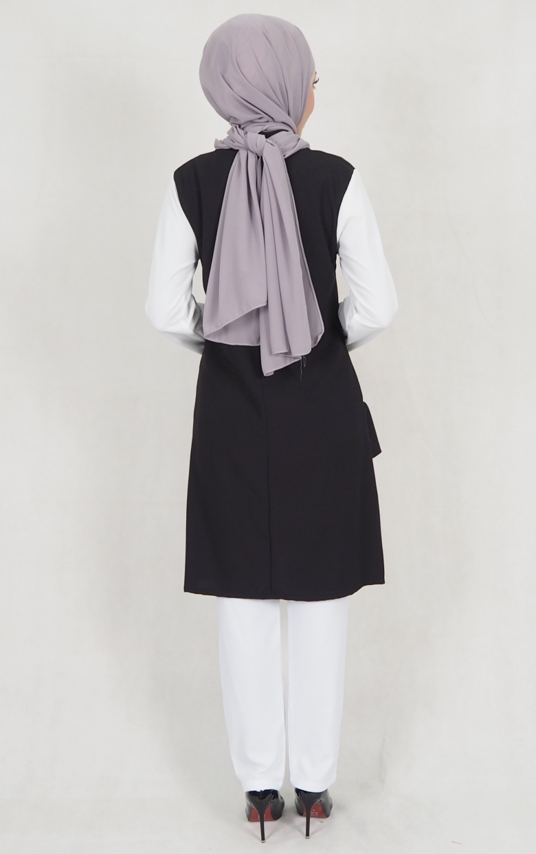 SW5175 Fashion Blouse & Pant Set Black