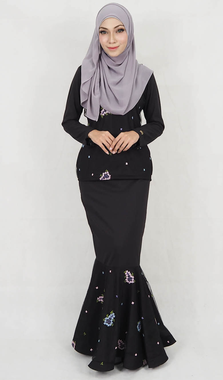 SW5178 Fashion Baju Kurung (Plus Size) Black