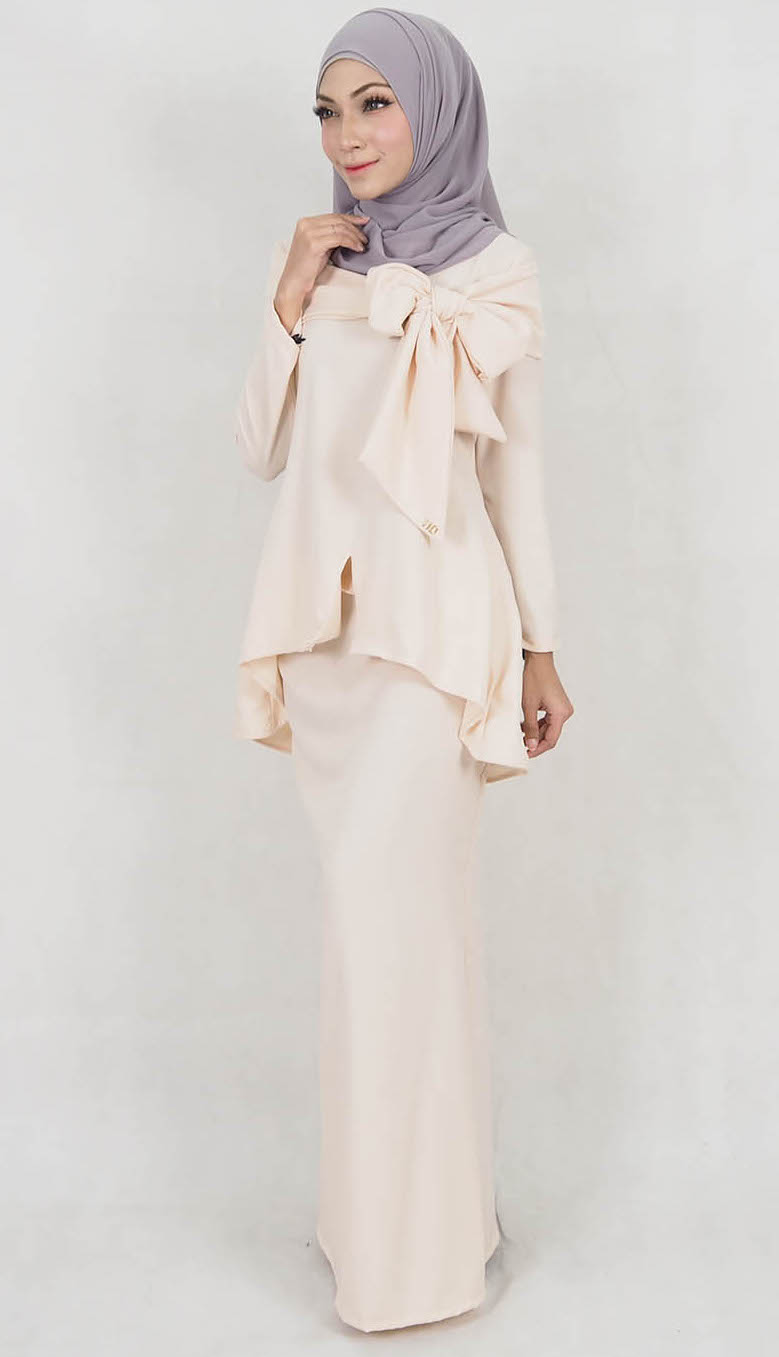 SW5179 Fashion Baju Kurung Cream