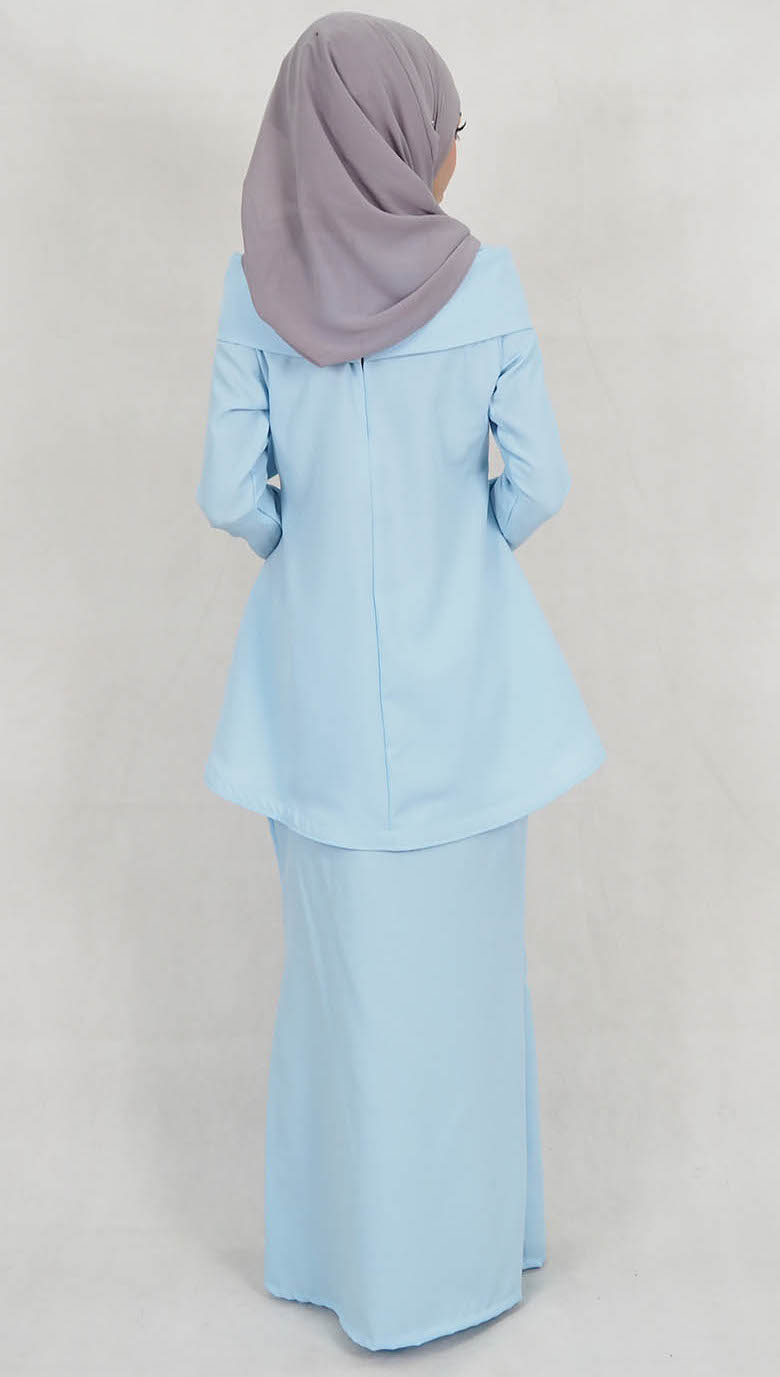 SW5180 Fashion Baju Kurung (Plus Size) Light Blue