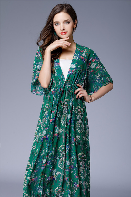 ZL772 Charming Dress Green