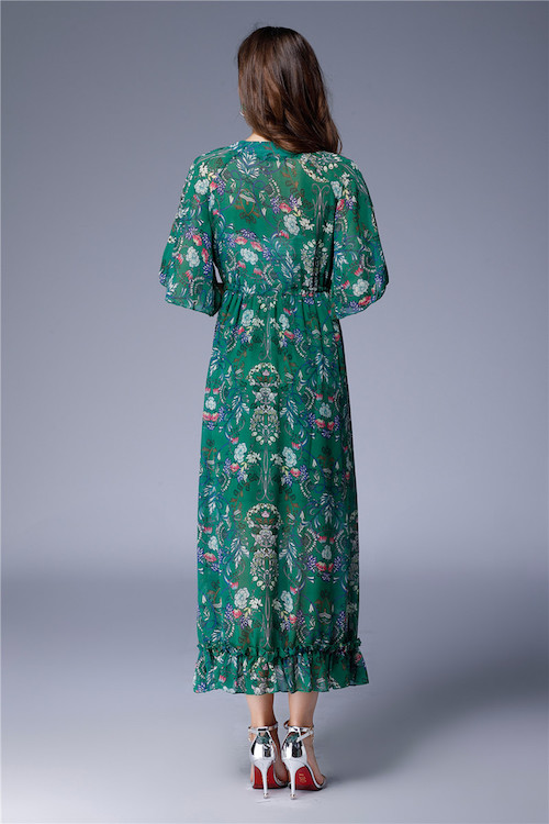 ZL772 Charming Dress Green