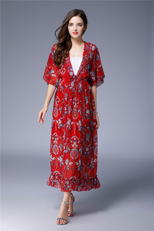 ZL772 Charming Dress Red