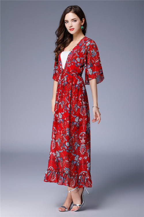 ZL772 Charming Dress Red