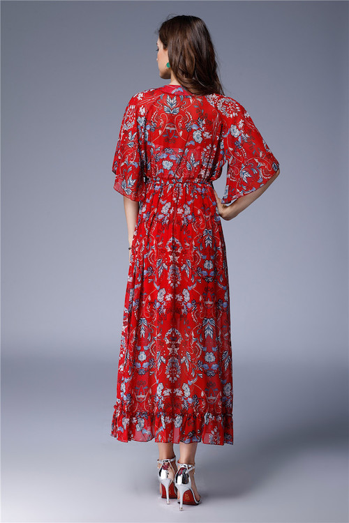 ZL772 Charming Dress Red
