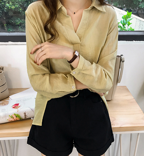ZL783 Fashion Blouse Yellow
