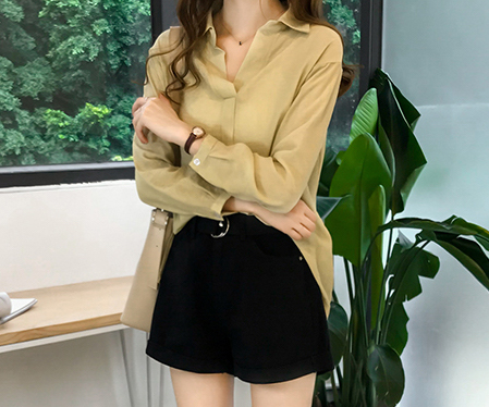ZL783 Fashion Blouse Yellow