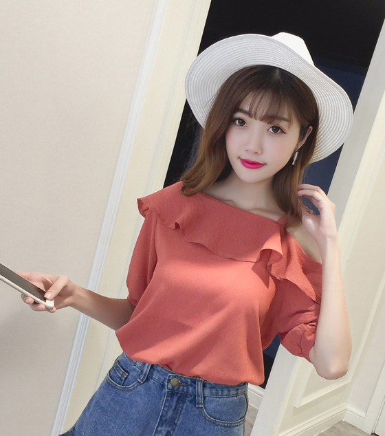 ZL784 Trendy Blouse Red