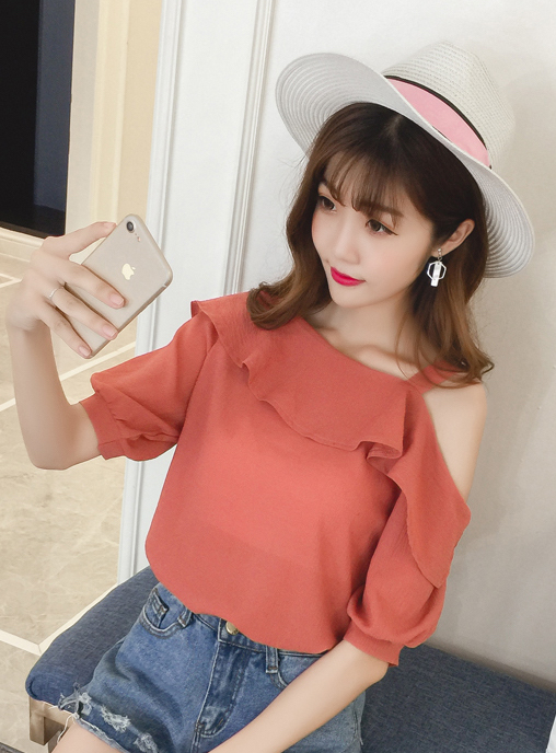 ZL784 Trendy Blouse Red