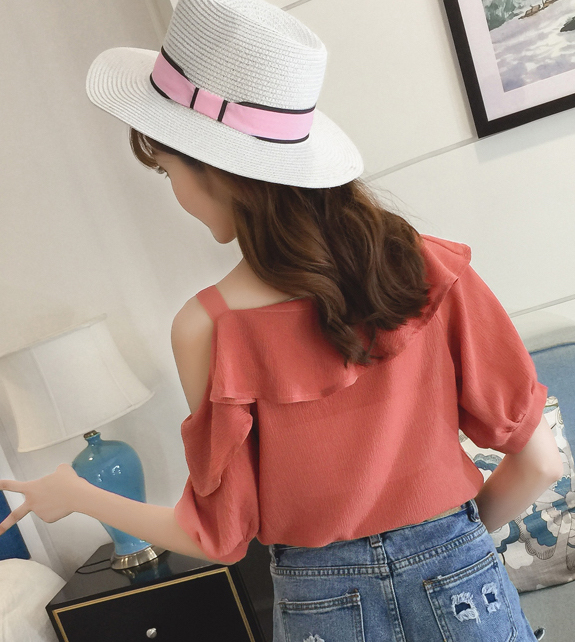 ZL784 Trendy Blouse Red