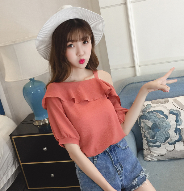 ZL784 Trendy Blouse Red
