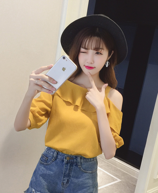 ZL784 Trendy Blouse Yellow