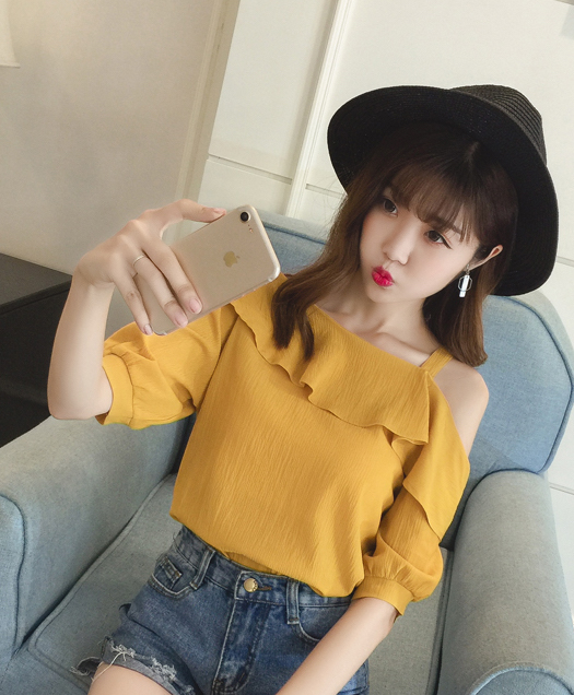 ZL784 Trendy Blouse Yellow