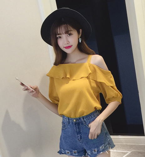 ZL784 Trendy Blouse Yellow