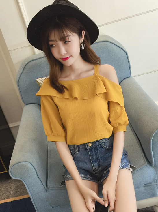 ZL784 Trendy Blouse Yellow