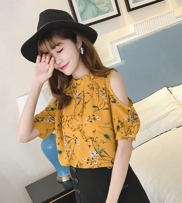 ZL785 Floral Blouse Yellow