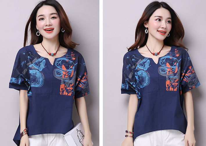 ZL792 Charming Top Navy